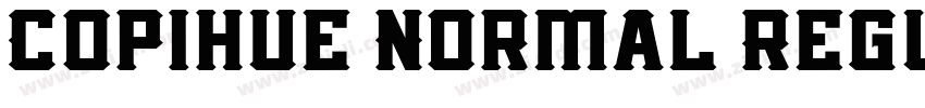 Copihue Normal Regul字体转换
